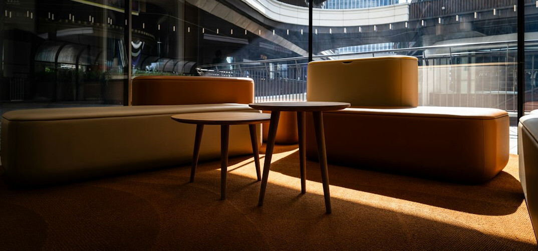 Business meeting around a table with documents